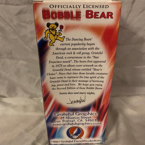 Original BLAZE ~ Grateful Dead BobbleHead ~ Dancing Bear ~ 💙❤️ - Picture 5 of 7